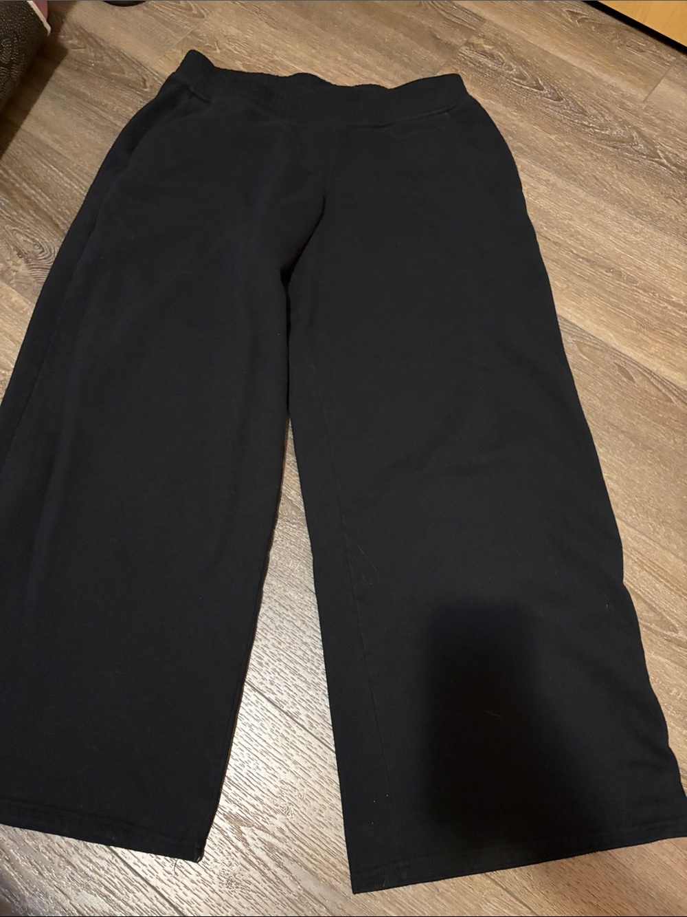 Hollister Girls Black Wide-Leg Sweatpants